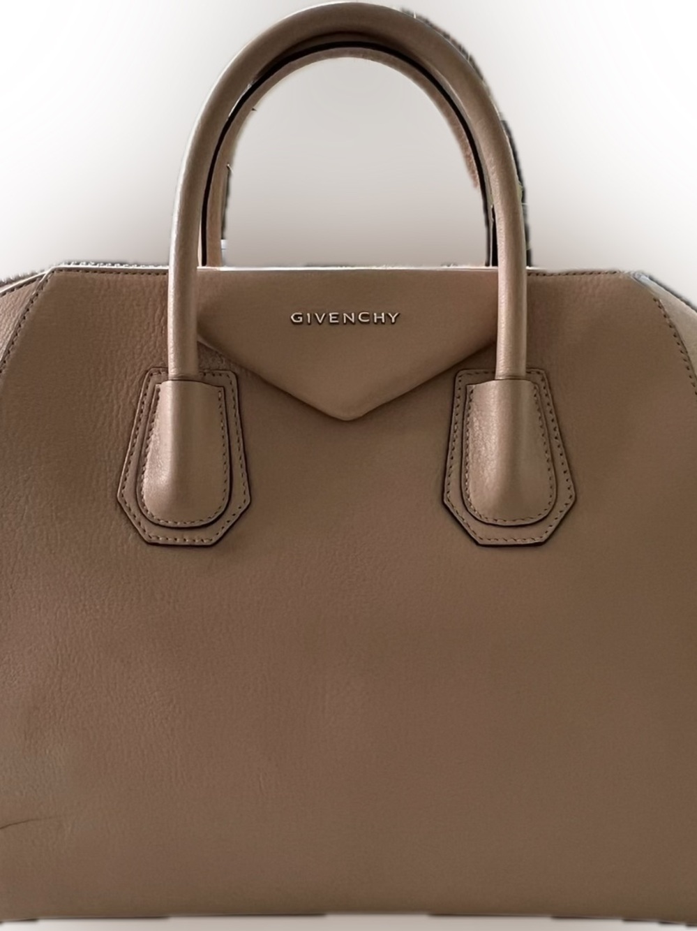 Authentic Givenchy Tan Leather Satchel -Like New